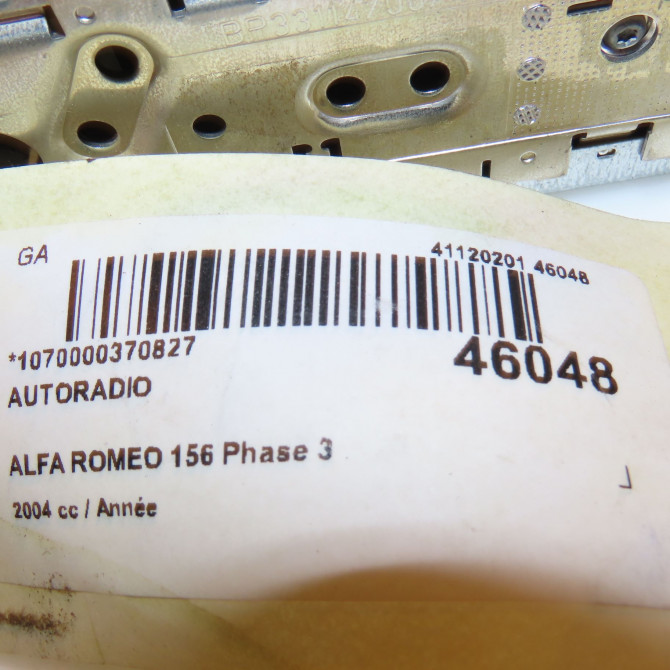 Autoradio occasion ALFA ROMEO 156 Phase 3 SW 07-2003->12-2005 71788244 5