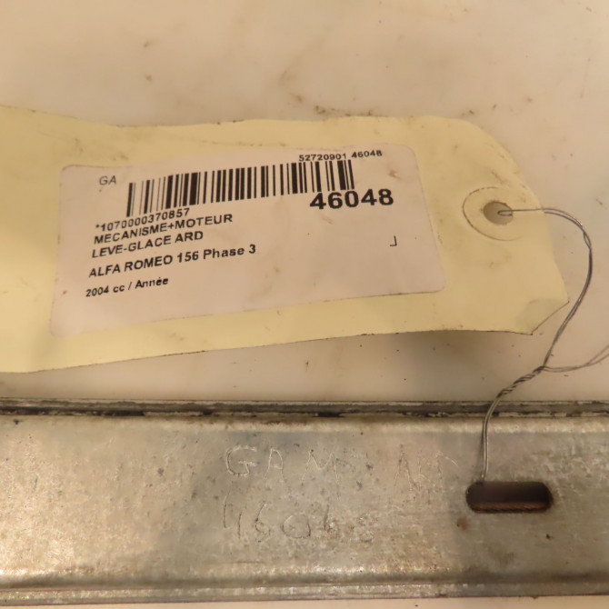 Mecanisme+moteur leve-glace ard occasion ALFA ROMEO 156 Phase 3 SW 07-2003->12-2005 60695866 4