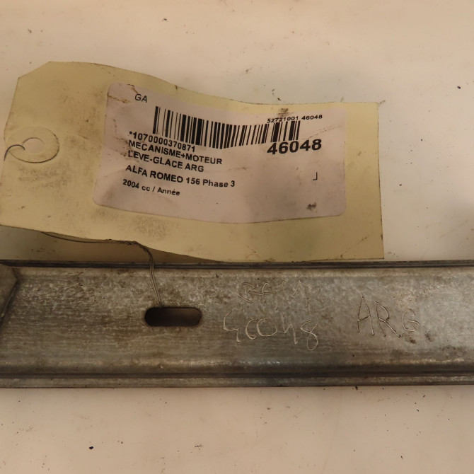 Mecanisme+moteur leve-glace arg occasion ALFA ROMEO 156 Phase 3 SW 07-2003->12-2005 60695870 4