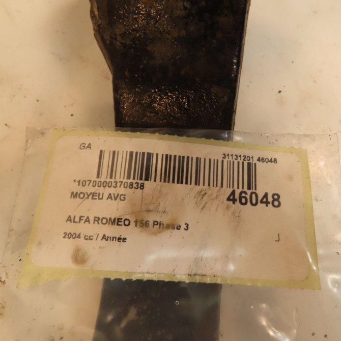 Moyeu avg occasion ALFA ROMEO 156 Phase 3 SW 07-2003->12-2005 60563372 4