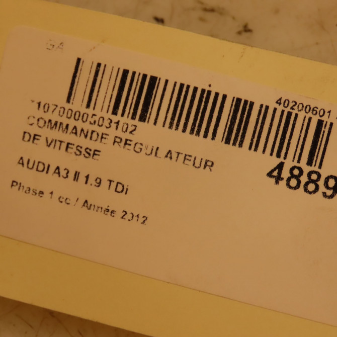 Commande regulateur de vitesse occasion AUDI A3 II Phase 1 06-2003->06-2008 1.9 TDi 5
