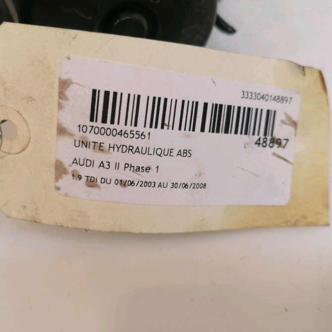 Unité hydraulique ABS occasion AUDI A3 II Phase 1 06-2003->06-2008 1.9 TDi 3