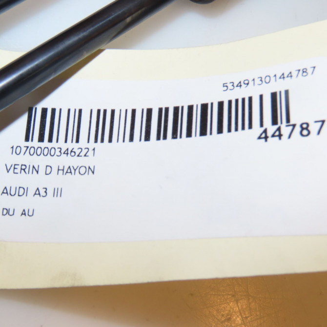 Verin droit hayon occasion AUDI A3 III 8V4827552 3