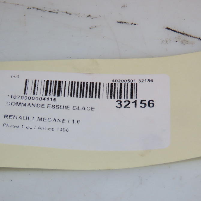 Commande essuie glace occasion RENAULT MEGANE I Phase 1 11-1995->03-1999 1.6 7701047262 5