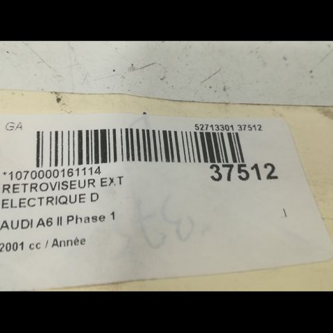 Retroviseur exterieur electrique droit occasion AUDI A6 II Phase 1 06-1997->07-2001 4B1858532BF3FZ 3