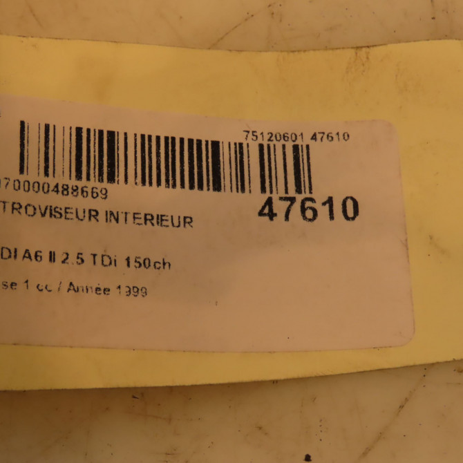 Retroviseur interieur occasion AUDI A6 II Phase 1 06-1997->07-2001 2.5 TDi 150ch 8D0857511A4PK 4