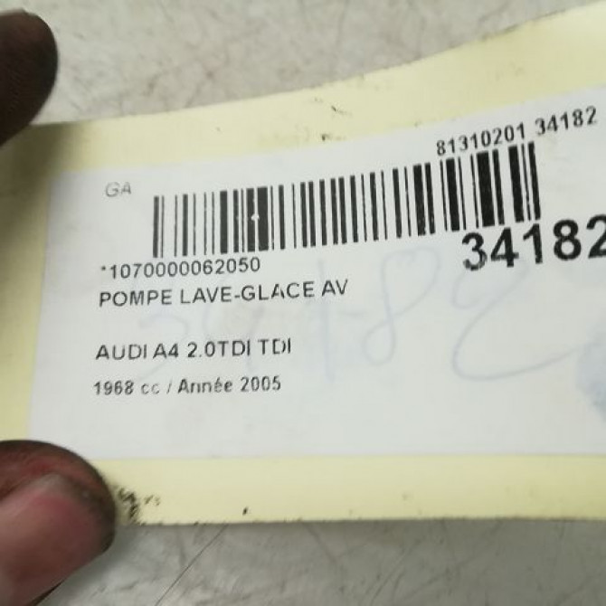Pompe lave-glace avant occasion AUDI A4 II Phase 2 09-2004->04-2008 2.0 TDi 140ch 1K6955651 4