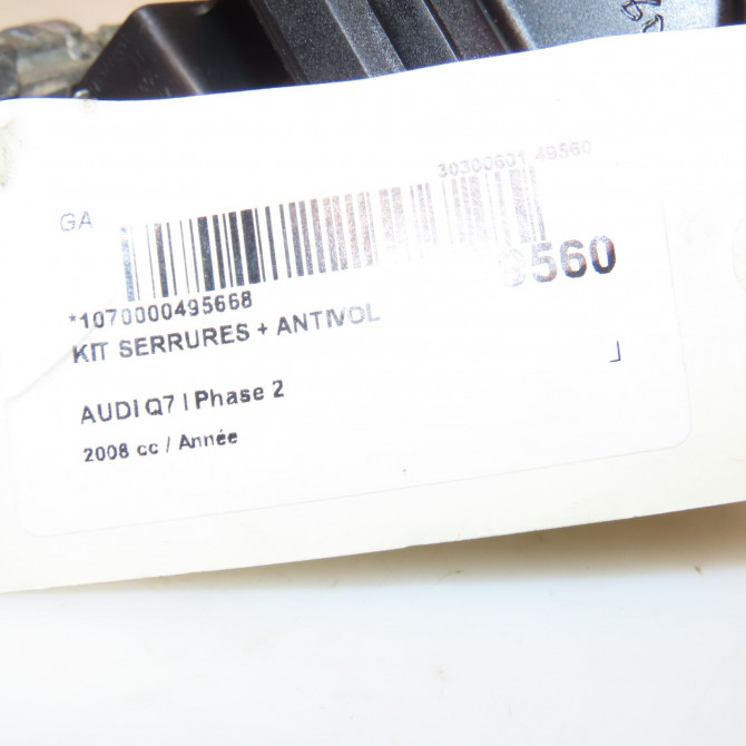 Kit serrures + antivol occasion AUDI Q7 I Phase 2 04-2009->04-2015 3