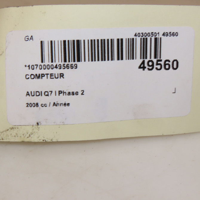 Compteur occasion AUDI Q7 I Phase 2 04-2009->04-2015 4L0920931D 4
