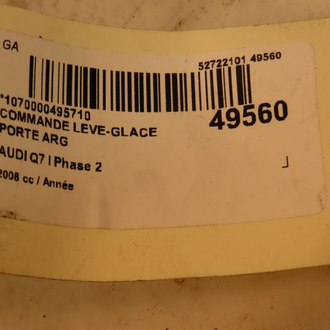 Commande leve-glace porte arrière gauche occasion AUDI Q7 I Phase 2 04-2009->04-2015 3