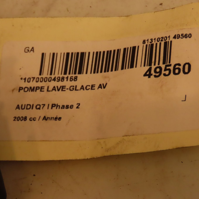 Pompe lave-glace avant occasion AUDI Q7 I Phase 2 04-2009->04-2015 1K6955651 4