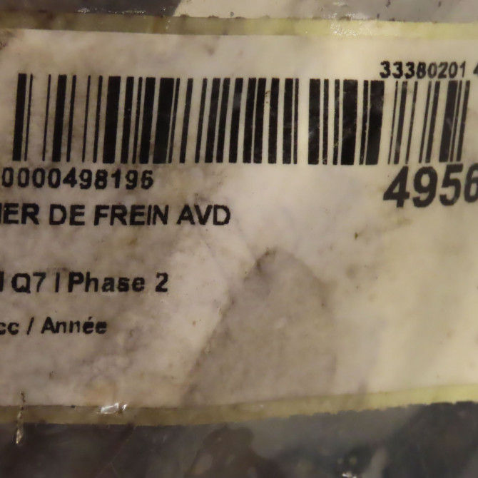 Etrier de frein avant droit occasion AUDI Q7 I Phase 2 04-2009->04-2015 7L6615150 4