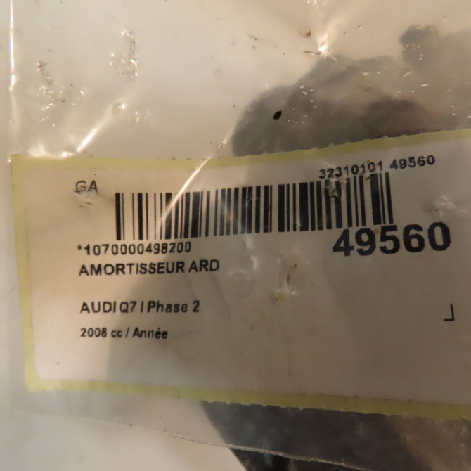 Amortisseur arrière droit occasion AUDI Q7 I Phase 2 04-2009->04-2015 4L0513029C 3