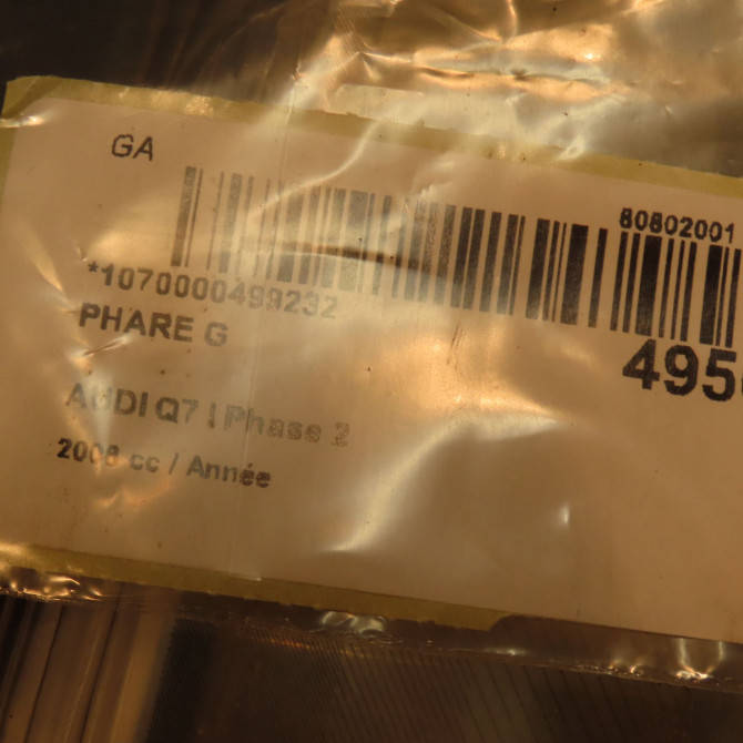 Phare gauche occasion AUDI Q7 I Phase 2 04-2009->04-2015 4L0941029A 3