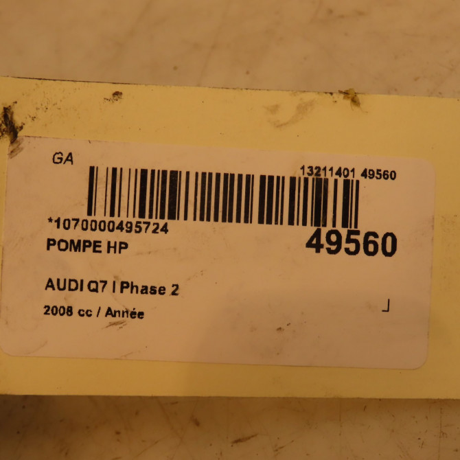 Pompe hp occasion AUDI Q7 I Phase 2 04-2009->04-2015 59130755BS 7