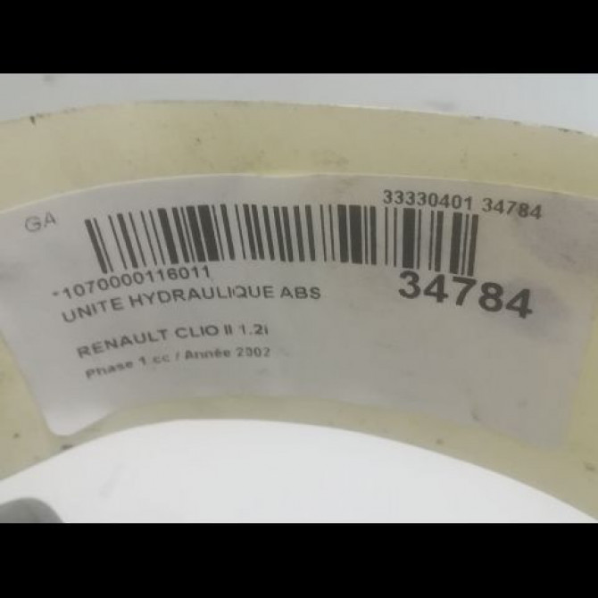 Unité hydraulique ABS occasion RENAULT CLIO II Phase 1 03-1998->06-2001 1.2i 7701050132 3