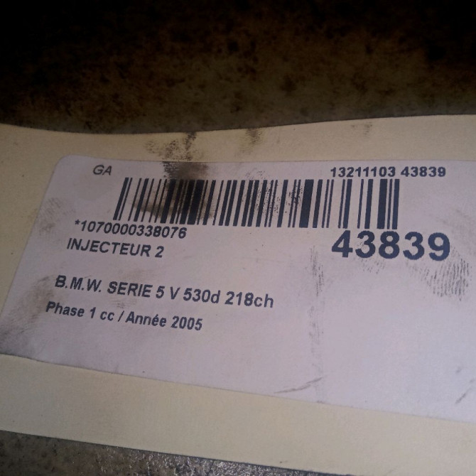 occasion B.M.W. SERIE 5 V Phase 1 07-2003->03-2007 530d 218ch 13537793836 2