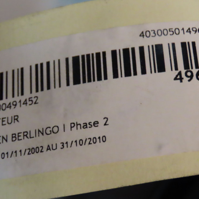 Compteur occasion CITROEN BERLINGO I Phase 2 11-2002->10-2010 1.9 D 6106LE 3