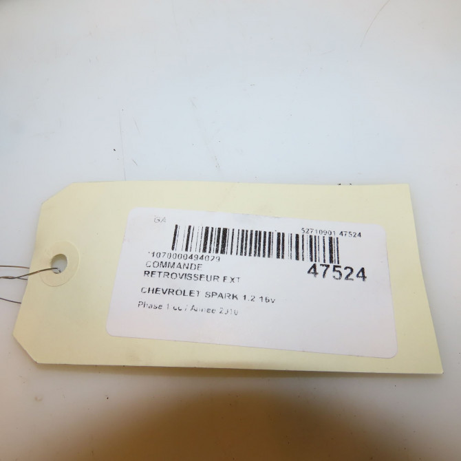 Commande rétroviseurs extérieures électriques occasion CHEVROLET SPARK Phase 1 01-2010->09-2012 1.2 16v 81ch 96409668 4