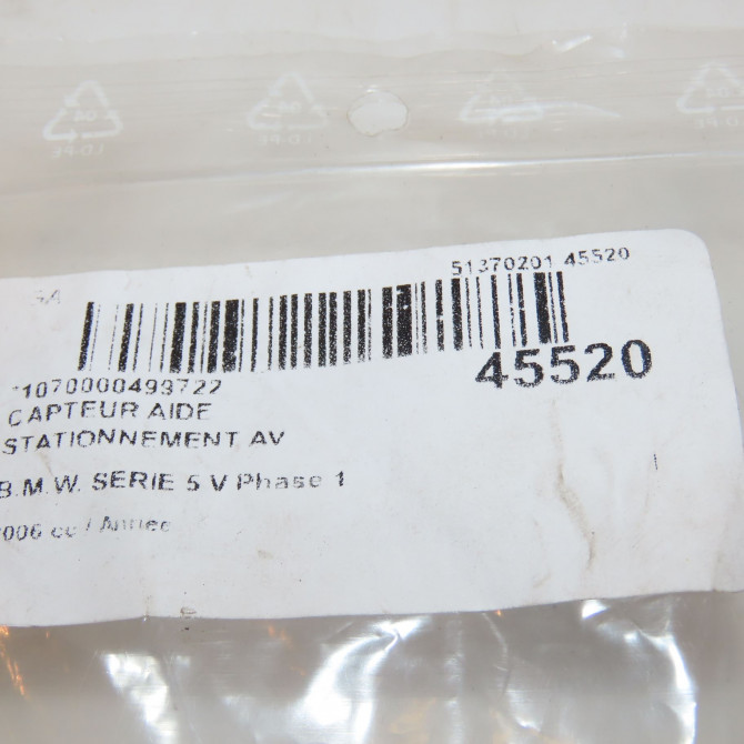 Capteur aide stationnement av occasion B.M.W. SERIE 5 V Phase 1 07-2003->03-2007 3