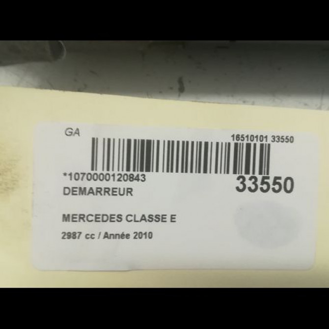 Démarreur occasion MERCEDES CLASSE E IV Phase 1 03-2009->11-2012 E 350 CDI 231ch 61519801 5