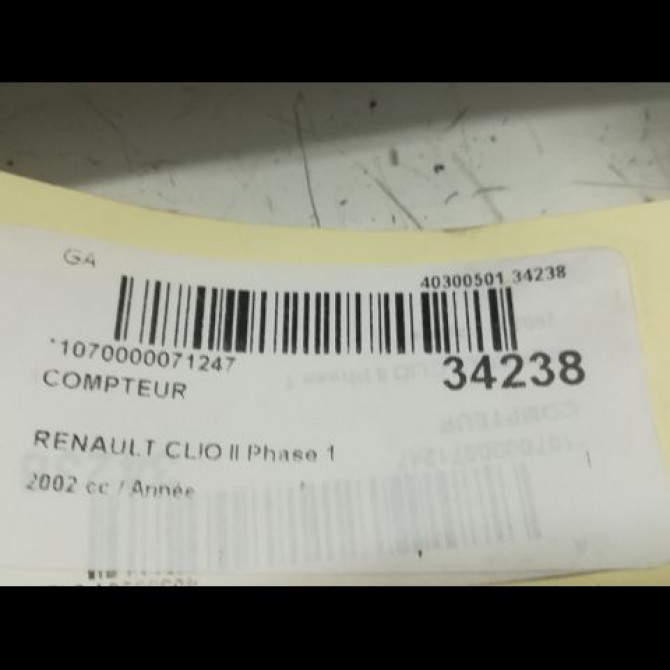 Compteur occasion RENAULT CLIO II Phase 1 03-1998->06-2001 8200261086 5