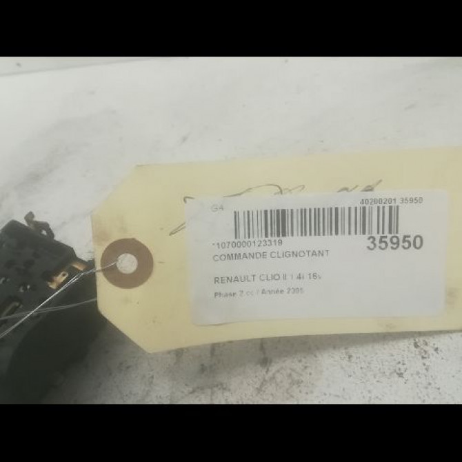 Commande clignotant occasion RENAULT CLIO II Phase 2 06-2001->07-2006 1.4i 16v 7701066570 3