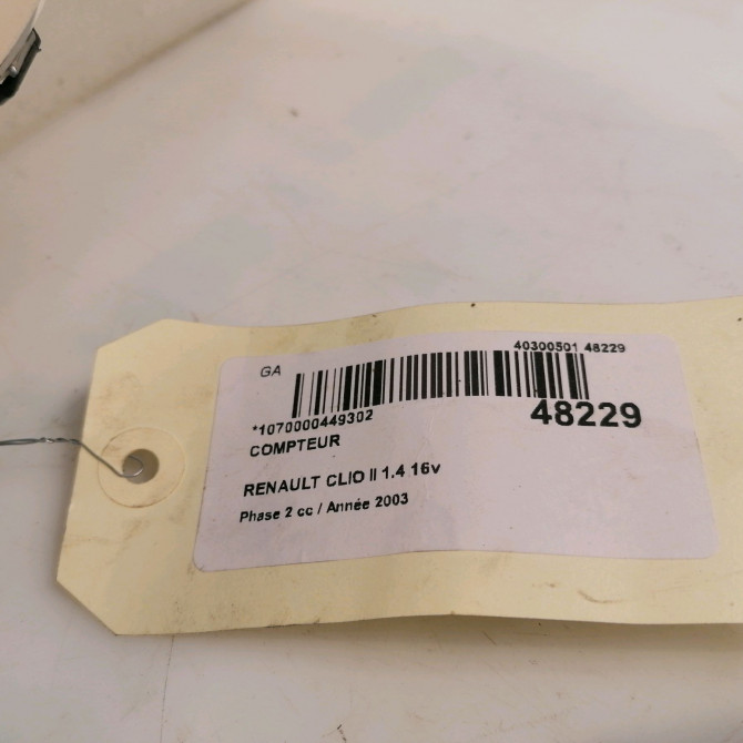 Compteur occasion RENAULT CLIO II Phase 2 06-2001->07-2006 1.4 16v 8200261086 5