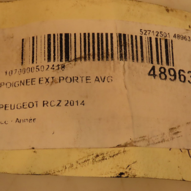 Poignee ext porte avg occasion PEUGEOT RCZ 9101GF 4