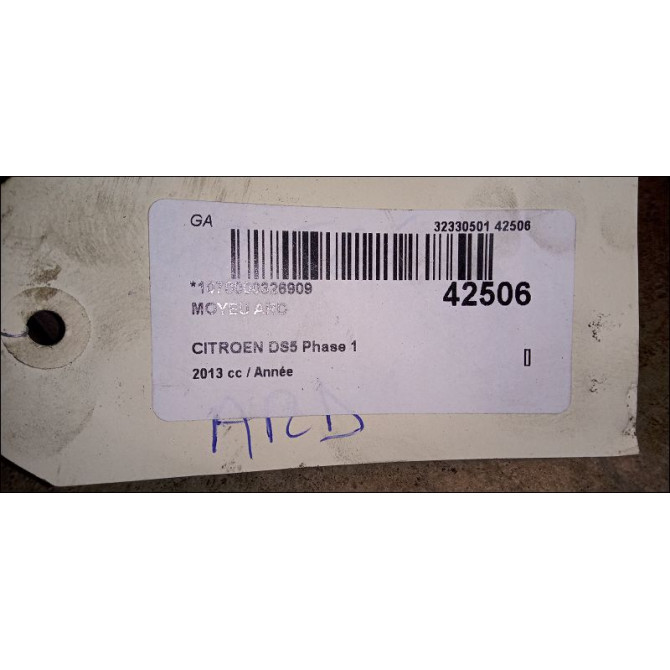 Moyeu ard occasion CITROEN DS5 Phase 1 06-2011->... 3307A2 4