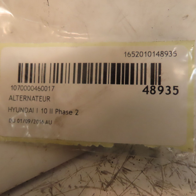 Alternateur occasion HYUNDAI I 10 II Phase 2 09-2016->... 3730007550 5