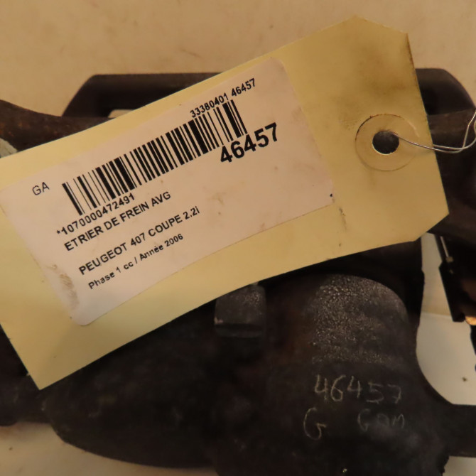Etrier de frein avant gauche occasion PEUGEOT 407 COUPE Phase 1 10-2005->12-2011 2.2i 163ch 5