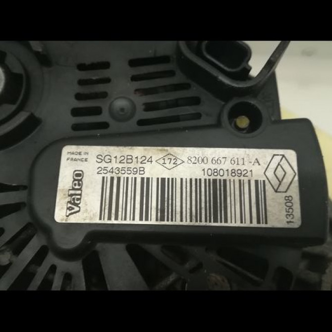 Alternateur occasion RENAULT SCENIC II Phase 2 09-2006->04-2009 1.5 DCI 105ch 8200660041 4