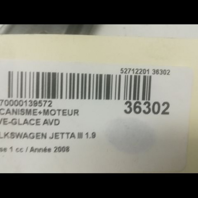 Mecanisme + moteur lève-glace avant droit occasion VOLKSWAGEN JETTA III Phase 1 09-2005->12-2010 1.9 TDI 105ch 1K5837462B 4