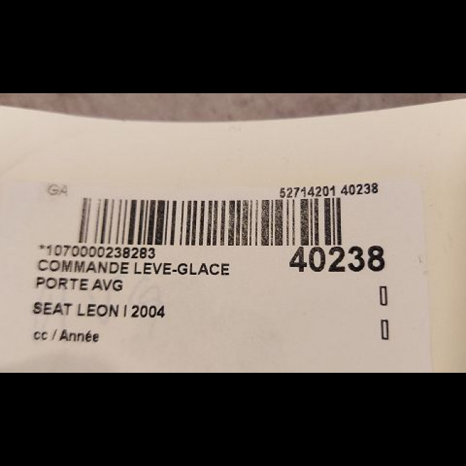 Commande lève-glace porte avant gauche occasion SEAT LEON I 1J3959857B 3