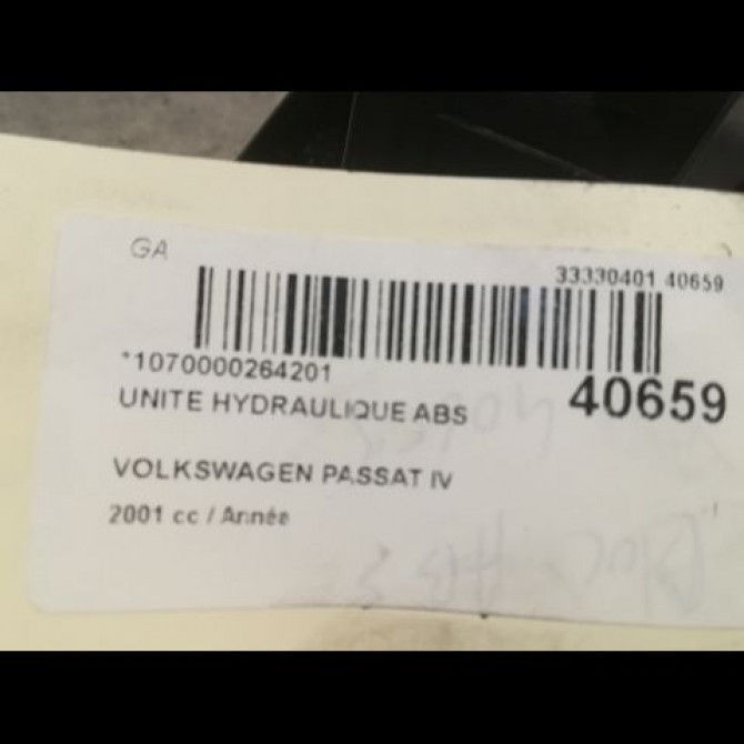 Unité hydraulique ABS occasion VOLKSWAGEN PASSAT IV Phase 2 10-2000->03-2005 4B0614517J 3