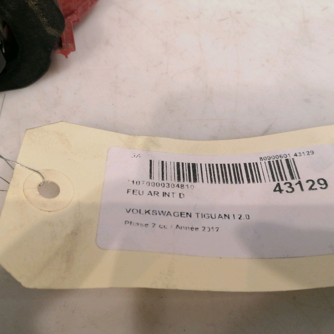 Feu arrière intérieur droit occasion VOLKSWAGEN TIGUAN I TIGUAN I Phase 2 2011-04-01->2016-12-31 2.0 TDI 110ch 5N0945094H 4