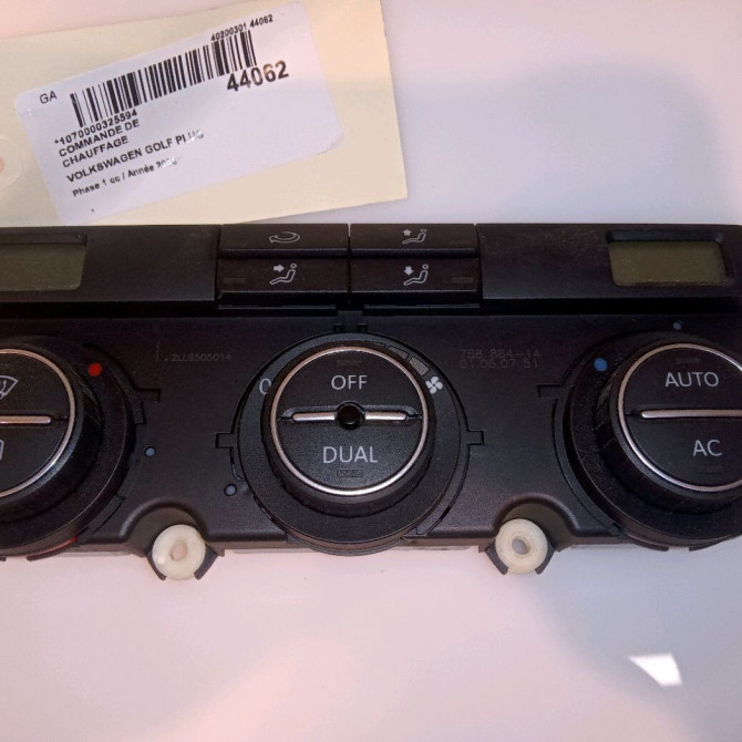 Commande de chauffage occasion VOLKSWAGEN GOLF PLUS Phase 1 03-2005->03-2009 1.9 TDI 105ch 1K0907044BR 1