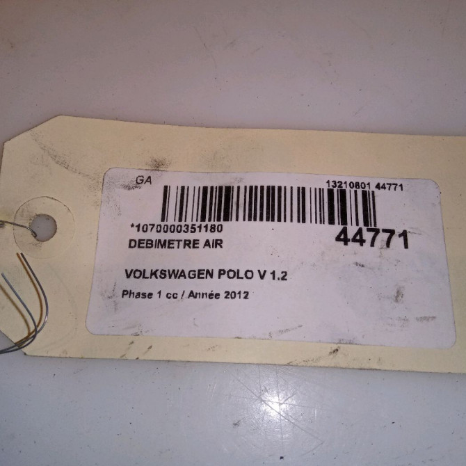 Debimetre air occasion VOLKSWAGEN POLO V POLO V Phase 1 2009-09-01->2014-05-31 1.2 TDI 75ch 3P906461 4