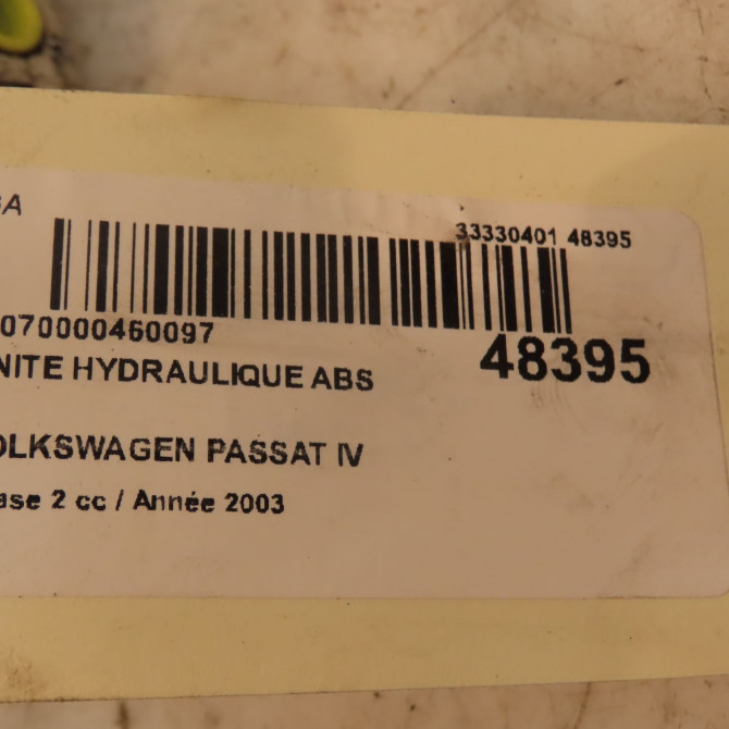 Unité hydraulique ABS occasion VOLKSWAGEN PASSAT IV Phase 2 10-2000->03-2005 1.9 TDI 100ch 4B0614517J 4