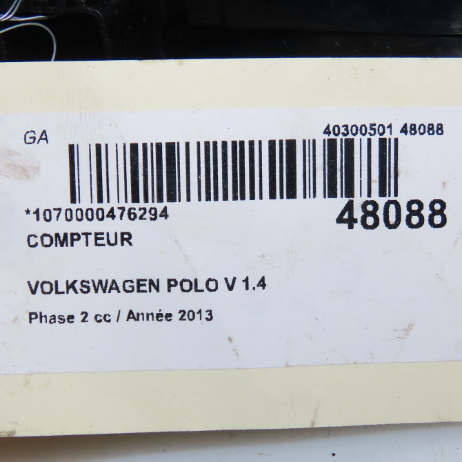 Compteur occasion VOLKSWAGEN POLO V Phase 2 02-2014->... 1.4 TDI 90ch 6R0920861J 4