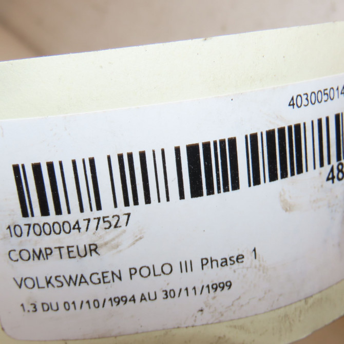 Compteur occasion VOLKSWAGEN POLO III Phase 1 10-1994->11-1999 1.3 6N0919910X 4