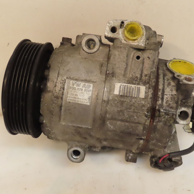 Compresseur air conditionne occasion VOLKSWAGEN POLO IV Phase 2 05-2005->09-2009 1.4 TDI 70ch 6Q0820808F 2