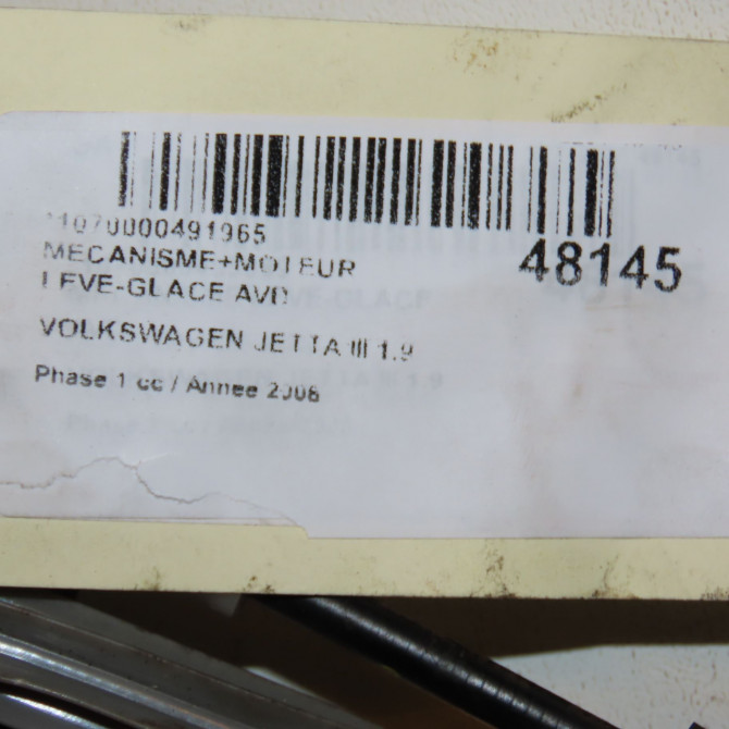 Mecanisme + moteur lève-glace avant droit occasion VOLKSWAGEN JETTA III Phase 1 09-2005->12-2010 1.9 TDI 105ch 1K5837462B 3