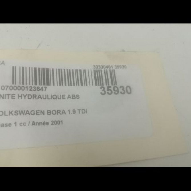 Unité hydraulique ABS occasion VOLKSWAGEN BORA Phase 1 10-1998->12-2005 1.9 TDi 115ch 1J0698517A 3