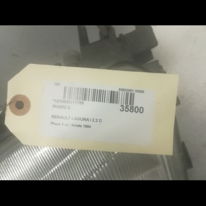 Phare gauche occasion RENAULT LAGUNA I Phase 1 01-1994->04-1998 2.2 D 7701038263 2