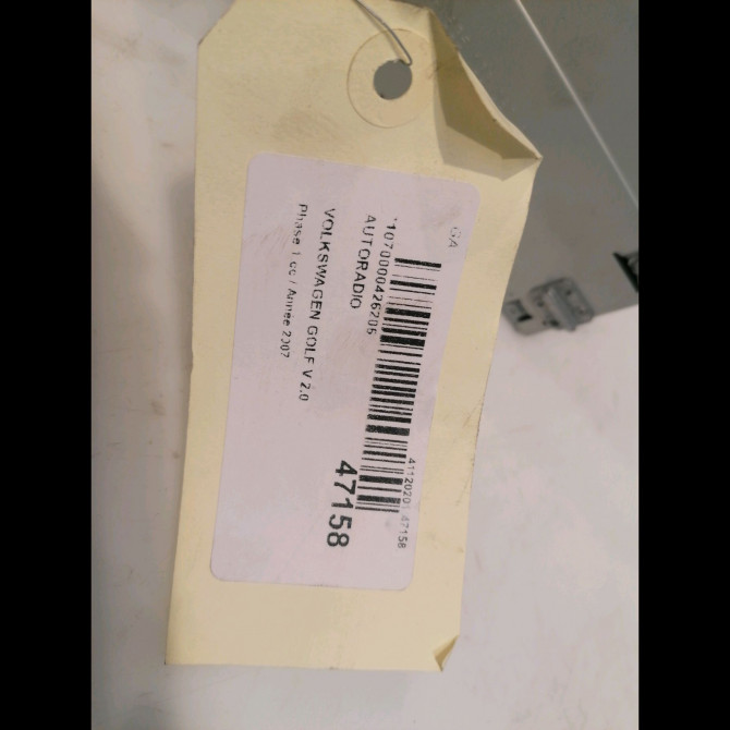 Autoradio occasion VOLKSWAGEN GOLF V Phase 1 11-2003->10-2008 2.0 TDI 140ch 5