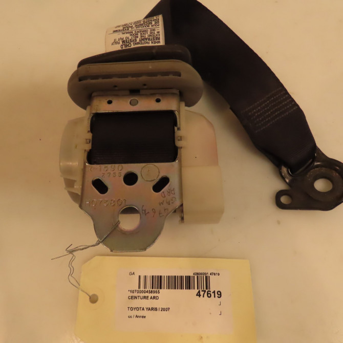 Ceinture arrière droite occasion TOYOTA YARIS I 733600D090C0 3