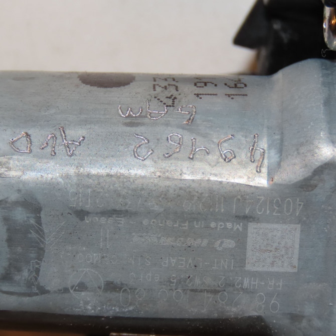 Mecanisme + moteur lève-glace avant droit occasion PEUGEOT 9828130680 2