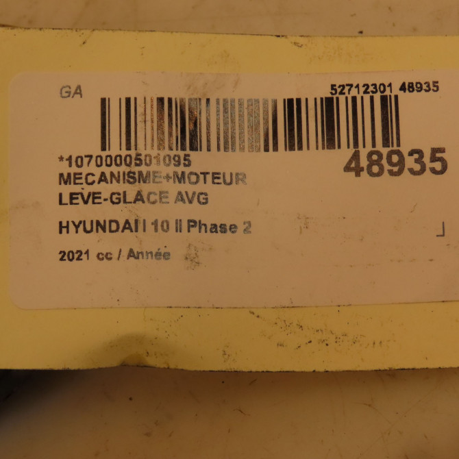 Mecanisme+moteur leve-glace avg occasion HYUNDAI I 10 II Phase 2 09-2016->... 82403K6010 4